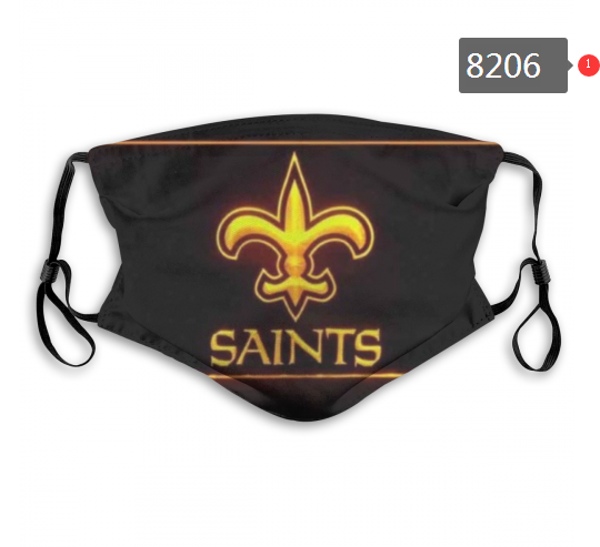 NFL 2020 New Orleans Saints #7 Dust mask with filter